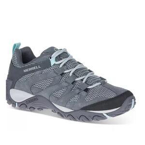 Merrell ‘Alverstone’ Women's 7 Sneaker Hiker Gray Blue Waterproof Boot Outdoor
